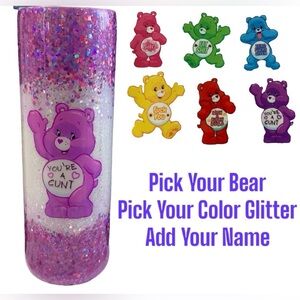 Sweary Bear Tumblers… 30 oz Stainless Steel Double Walled Hit or Cold for Hours